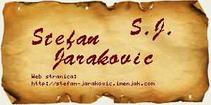 Stefan Jaraković vizit kartica
